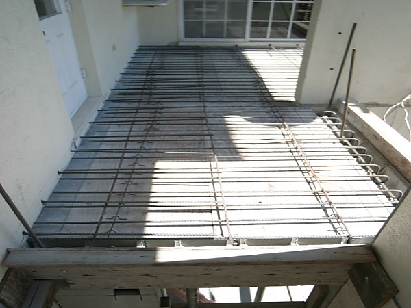 Structural Repair of an Exterior Elevated  Concrete Deck